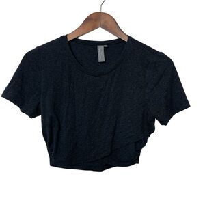 Sweaty Betty Black Crop‎ Top Short Sleeve T-Shirt